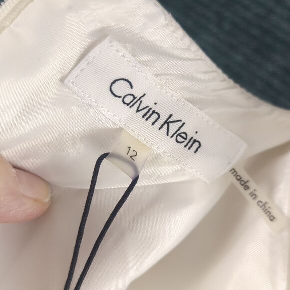 NWT! Calvin Klein Leopard Print Color Block Dress - Picture 14 of 15
